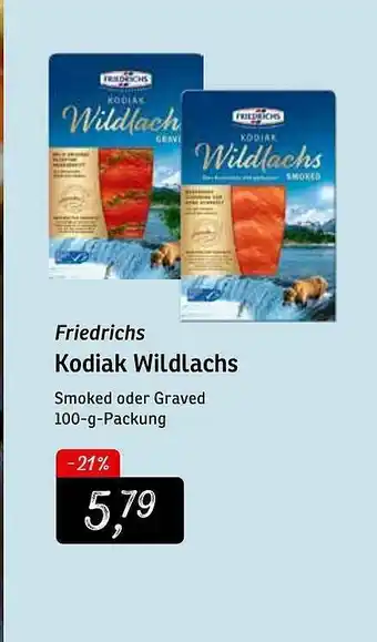 KONSUM Friedrichs Kodiak Wildlachs Angebot