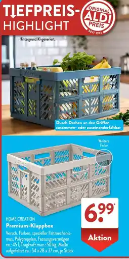 Aldi Süd HOME CREATION Premium-Klappbox Angebot