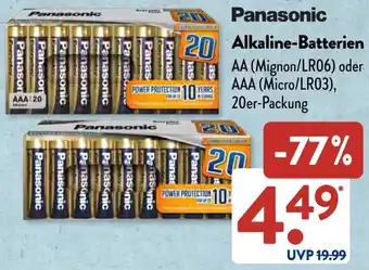 Aldi Süd Panasonic Alkaline-Batterien Angebot