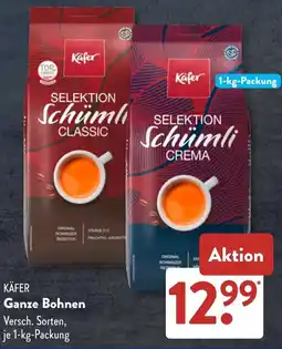 Aldi Süd KÄFER Ganze Bohnen Angebot