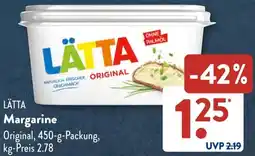 Aldi Süd LÄTTA Margarine Angebot
