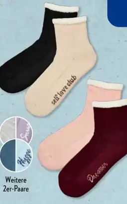 Aldi Süd Up2Fashion Damen Kuschel-Socken 2 Paar Angebot