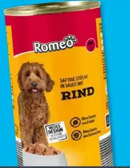 Aldi Süd Romeo Hundenassfutter Rind Angebot