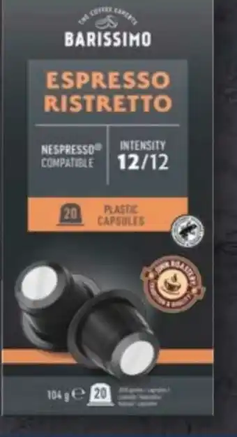 Aldi Süd Barissimo Kaffeekapseln Espresso Ristretto Angebot