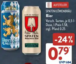 Aldi Süd SPATEN/LÖWENBRÄU Bier Angebot