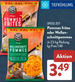 Aldi Süd SPEISE ZEIT Pommes frites oder Wellenschnittpommes Angebot