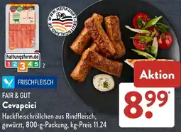 Aldi Süd FAIR & GUT Cevapcici Angebot