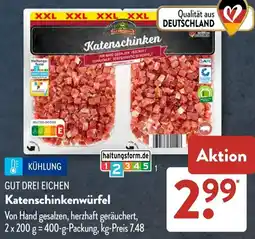 Aldi Süd GUT DREI EICHEN Katenschinkenwürfel Angebot