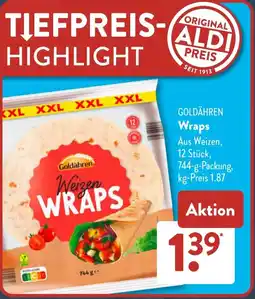 Aldi Süd GOLDÄHREN Wraps Angebot