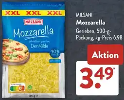 Aldi Süd MILSANI Mozzarella Angebot
