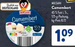 Aldi Süd MILSANI Camembert Angebot