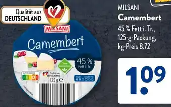 Aldi Süd MILSANI Camembert Angebot