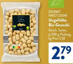 Aldi Süd GOURMET FINEST CUISINE Ungefüllte Bio-Gnocchi Angebot