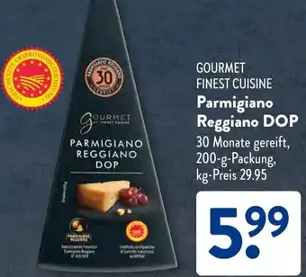 Aldi Süd GOURMET FINEST CUISINE Parmigiano Reggiano DOP Angebot