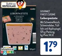 Aldi Süd GOURMET FINEST CUISINE Leberpastete Angebot