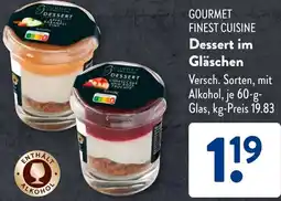 Aldi Süd GOURMET FINEST CUISINE Dessert im Gläschen Angebot