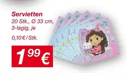 KiK Servietten Angebot