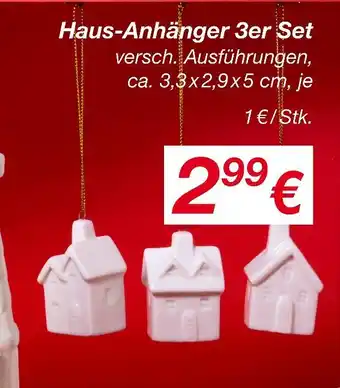 KiK Haus-anhänger 3er set Angebot