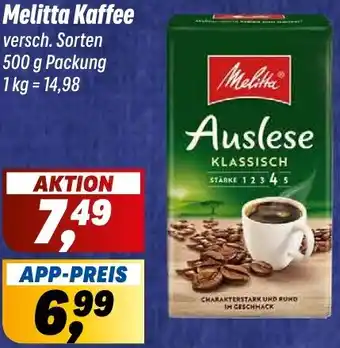 Simmel Melitta Kaffee Angebot