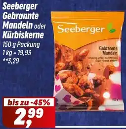 Simmel Seeberger Gebrannte Mandeln oder Kürbiskerne Angebot