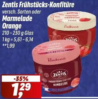 Simmel Zentis Frühstücks-Konfitüre oder Marmelade Orange Angebot