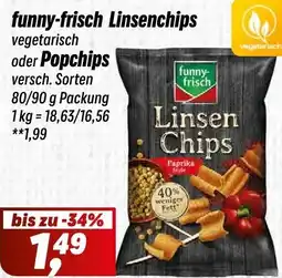 Simmel funny-frisch Linsenchips oder Popchips Angebot