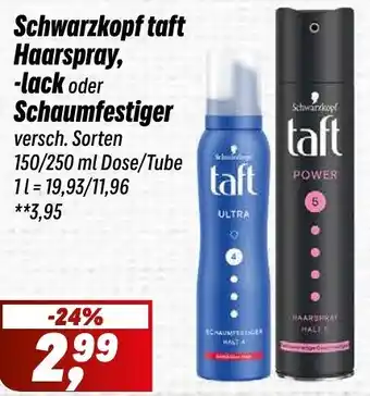 Simmel Schwarzkopf taft Haarspray, -lack oder Schaumfestiger Angebot