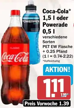 AEZ Coca-Cola oder Powerade Angebot