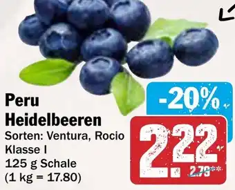 AEZ Peru Heidelbeeren Angebot