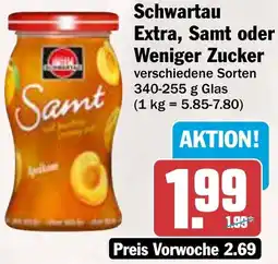 AEZ Schwartau Extra, Samt oder Weniger Zucker Angebot