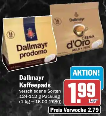 AEZ Dallmayr Kaffeepads Angebot