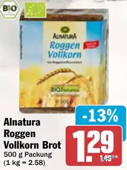 AEZ Alnatura Roggen Vollkorn Brot Angebot