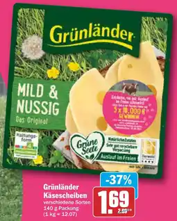 AEZ Grünländer Käsescheiben Angebot