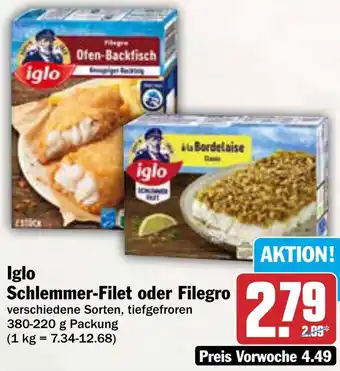 AEZ Iglo Schlemmer-Filet oder Filegro Angebot