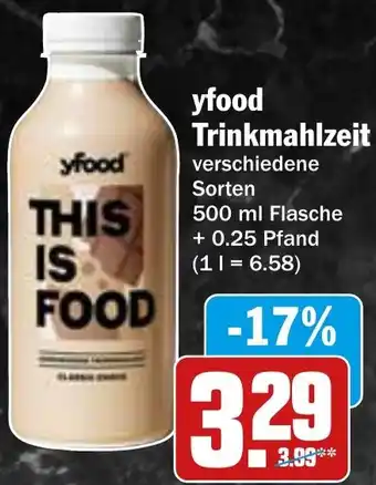 AEZ yfood Trinkmahlzeit Angebot