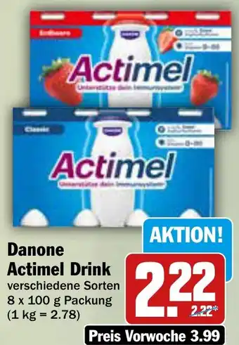 AEZ Danone Actimel Drink Angebot
