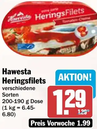AEZ Hawesta Heringsfilets Angebot
