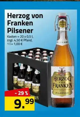 Logo Getränkemarkt Herzog Von Franken Pilsener Angebot