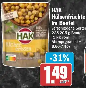 AEZ HAK Hülsenfrüchte im Beutel Angebot