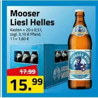 Logo Getränkemarkt Mooser Liesl Helles Angebot