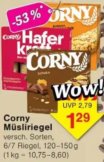 Wiglo Wunderland Corny Müsliriegel Angebot