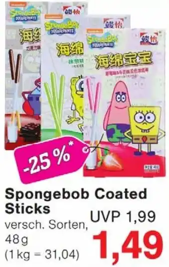 Wiglo Wunderland Spongebob Coated Sticks Angebot