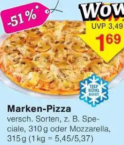 Wiglo Wunderland Marken-Pizza Angebot