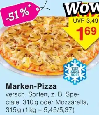 Wiglo Wunderland Marken-Pizza Angebot