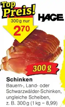 Wiglo Wunderland HAGE Schinken Angebot
