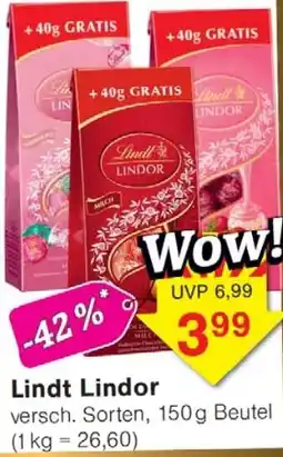 Wiglo Wunderland Lindt Lindor Angebot