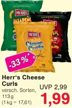 Wiglo Wunderland Herr's Cheese Curls Angebot