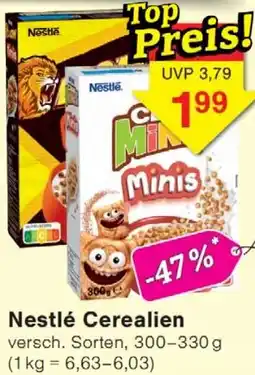 Wiglo Wunderland Nestlé Cerealien Angebot