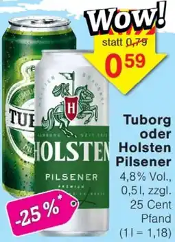 Wiglo Wunderland Tuborg oder Holsten Pilsener Angebot