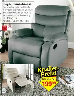 Wiglo Wunderland TIM HOME Liege-/Fernsehsessel Angebot